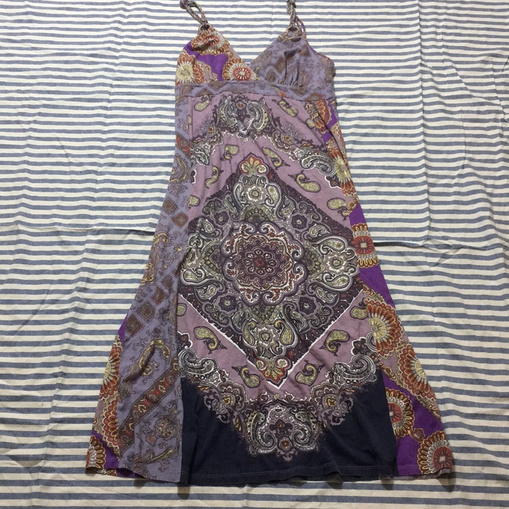 Lucky Brand Paisley Purple Maxi Dress